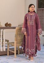 Winter 3-Piece Embroidered Suit with Digital Dupatta