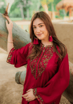 Ladies Shikva Pocket Style – Winter Linen Suit