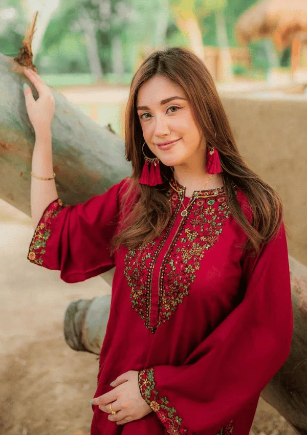 Ladies Shikva Pocket Style – Winter Linen Suit