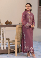 Winter 3-Piece Embroidered Suit with Digital Dupatta