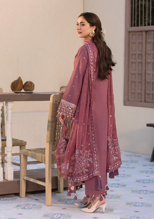 Winter 3-Piece Embroidered Suit with Digital Dupatta