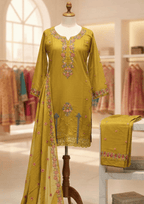 Comfortable Winter 3-Piece Set with Embroidered Plazo