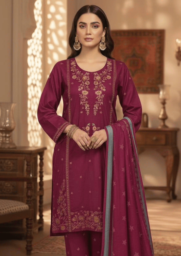 Winter 3-Piece Embroidered Suit ❄️