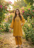 Ladies Shikva Pocket Style – Winter Linen Suit