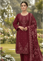 Winter 3-Piece Embroidered Suit ❄️