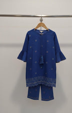 Girls’ Festive Embroidered 2-Piece Suit